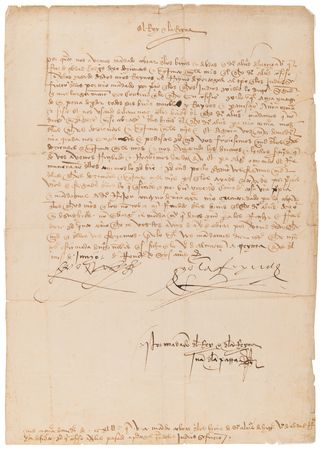 Lot #175 Ferdinand and Isabella Document Signed, Relating to the Expulsion of Jews from Spain - Image 1