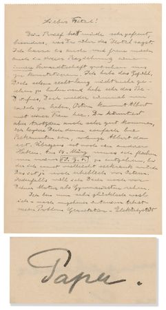 Lot #193 Albert Einstein Autograph Letter Signed on Solving the Unified Field Theory: 