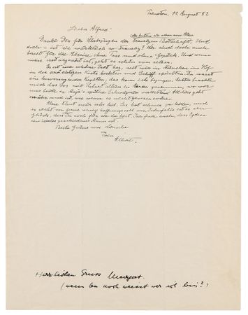 Lot #195 Albert Einstein Autograph Letter Signed to His Cousin, Recalling His Youth with Nostalgia - Image 2