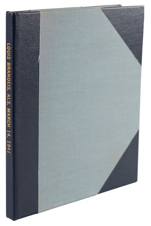 Lot #163 Louis Brandeis Autograph Letter Signed on Zionist Activities: 