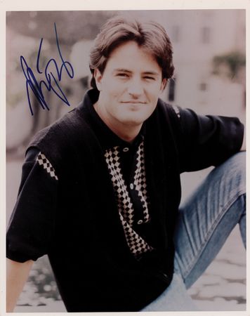 Lot #697 Matthew Perry Signed Photograph