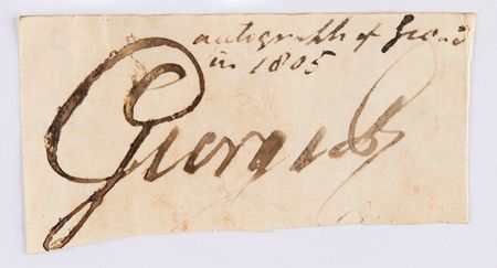 Lot #268 King George III Signature