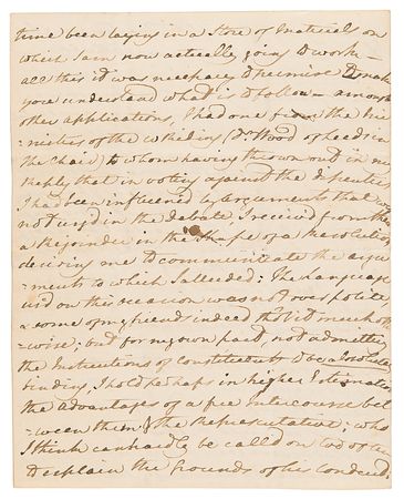 Lot #172 William Wilberforce Autograph Letter Signed on Politics and Abolition: 