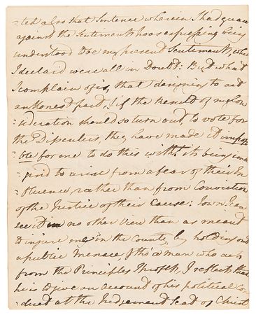 Lot #172 William Wilberforce Autograph Letter Signed on Politics and Abolition: 