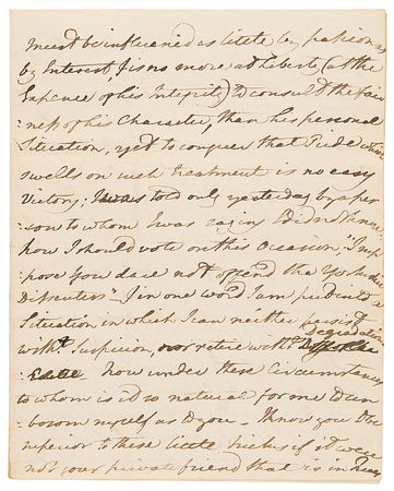 Lot #172 William Wilberforce Autograph Letter Signed on Politics and Abolition: 
