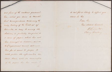 Lot #213 19th-Century Statesmen: William Hunter and Samuel J. Tilden (2) Signed Items - Image 4