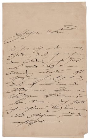 Lot #556 Clara Schumann Autograph Letter Signed