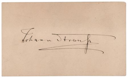 Lot #560 Johann Strauss II Signature - Image 1
