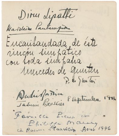Lot #543 Dinu Lipatti Signature