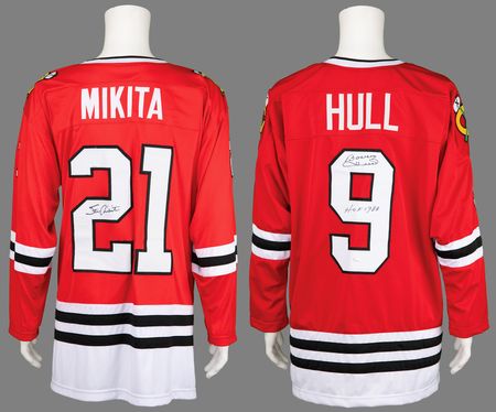 Lot #773 Chicago Blackhawks: Bobby Hull and Stan