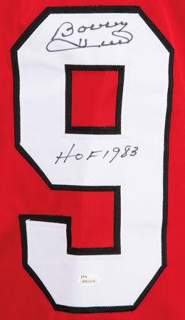 Lot #773 Chicago Blackhawks: Bobby Hull and Stan Mikita (2) Signed Hockey Jerseys - Image 3