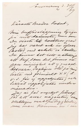 Lot #199 Alfred Nobel Autograph Letter Signed: 