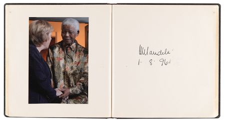 Lot #171 Statesmen and Politicians Autograph Album with (100) Signatures, Including Deng Xiaoping, Nelson Mandela, and the Dalai Lama - Image 9