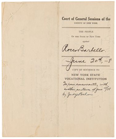 Lot #755 Rocky Graziano Prison Archive: (45+) Documents with (8) Early Autographs (