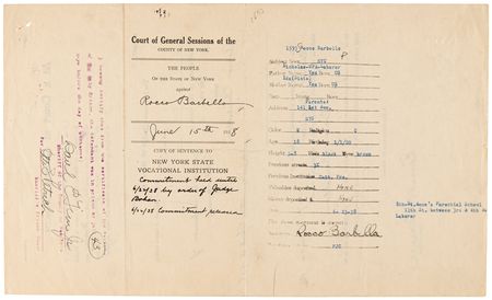 Lot #755 Rocky Graziano Prison Archive: (45+) Documents with (8) Early Autographs (