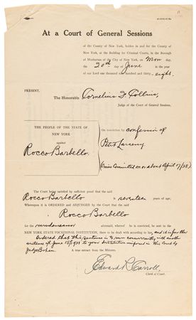 Lot #755 Rocky Graziano Prison Archive: (45+) Documents with (8) Early Autographs (