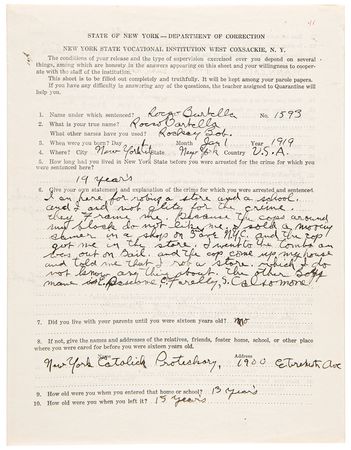 Lot #755 Rocky Graziano Prison Archive: (45+) Documents with (8) Early Autographs (