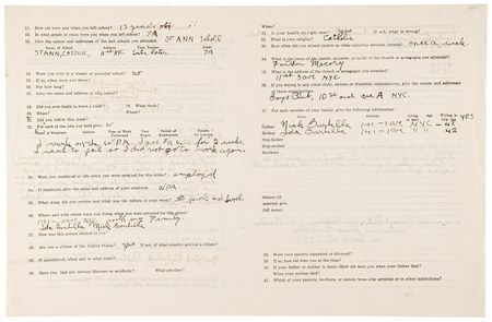 Lot #755 Rocky Graziano Prison Archive: (45+) Documents with (8) Early Autographs (