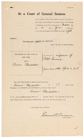 Lot #755 Rocky Graziano Prison Archive: (45+) Documents with (8) Early Autographs (