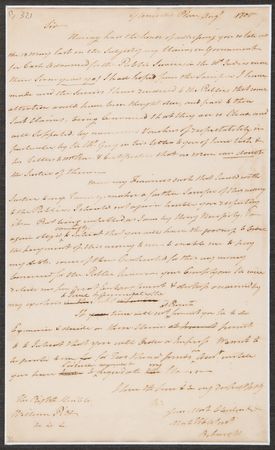 Lot #308 Benedict Arnold Autograph Letter Signed to Prime Minister Pitt - From the Collection of William Randolph Hearst - Image 2