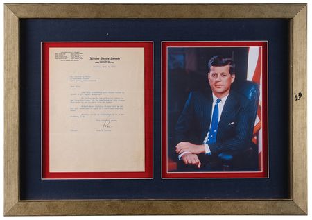 Lot #45 John F. Kennedy Typed Letter Signed as a Massachusetts Senator - Image 1