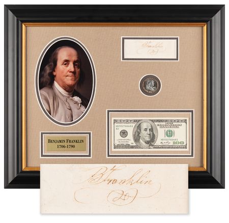 Lot #146 Benjamin Franklin Signature - Image 1