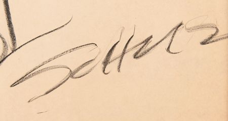 Lot #465 Charles Schulz Signed Oversized Original Sketch of Snoopy - Image 2