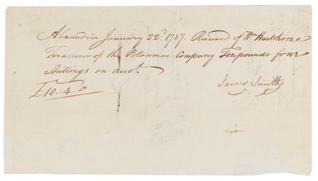 Lot #1 George Washington Document Signed for the Potomac Company, an Early Investment in American Infrastructure - Image 4