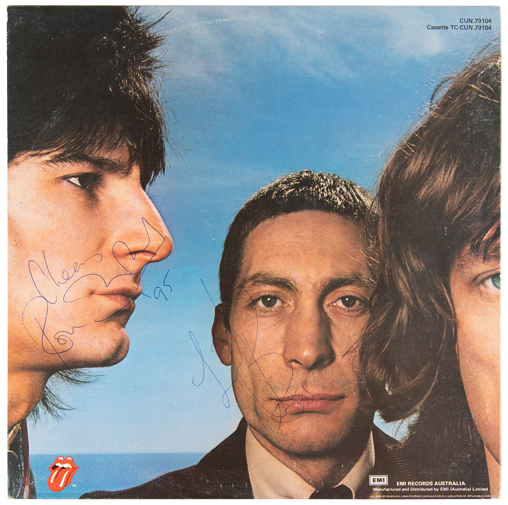 Rolling Stones Signed Album - Black and Blue | RR Auction