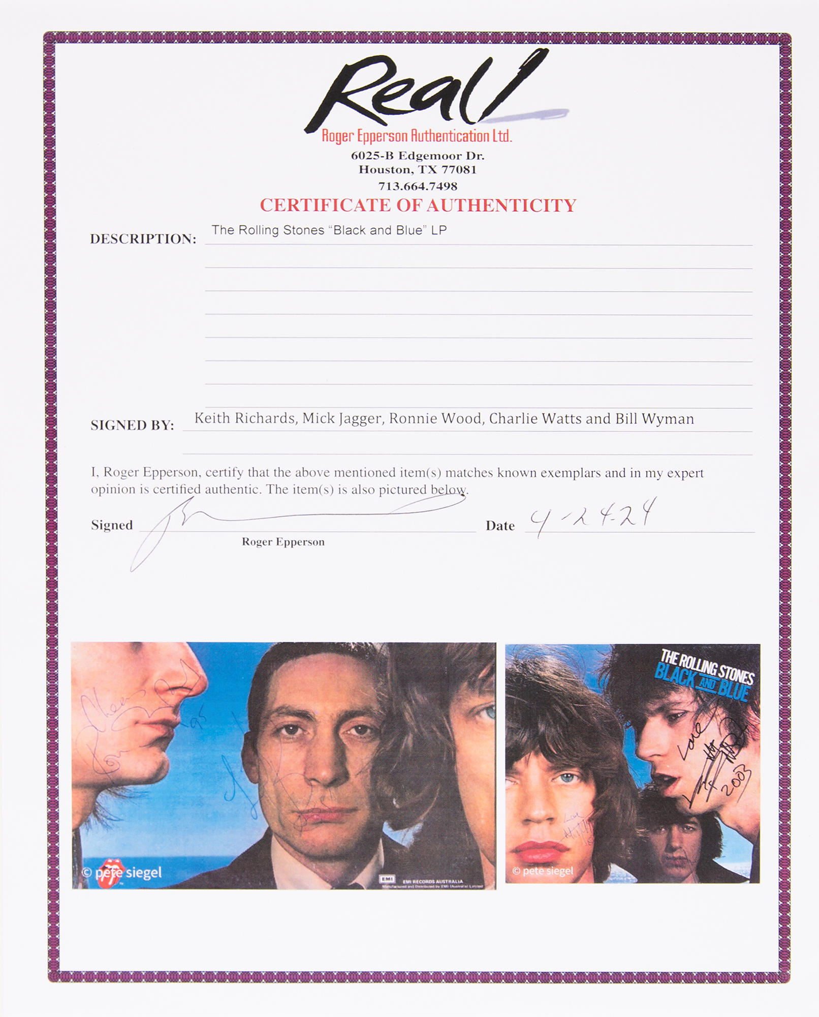 rolling stones リトグラフ　ポスター証明書付属 Rolling Stones Lithographs & Posters | Rolling Stones Store