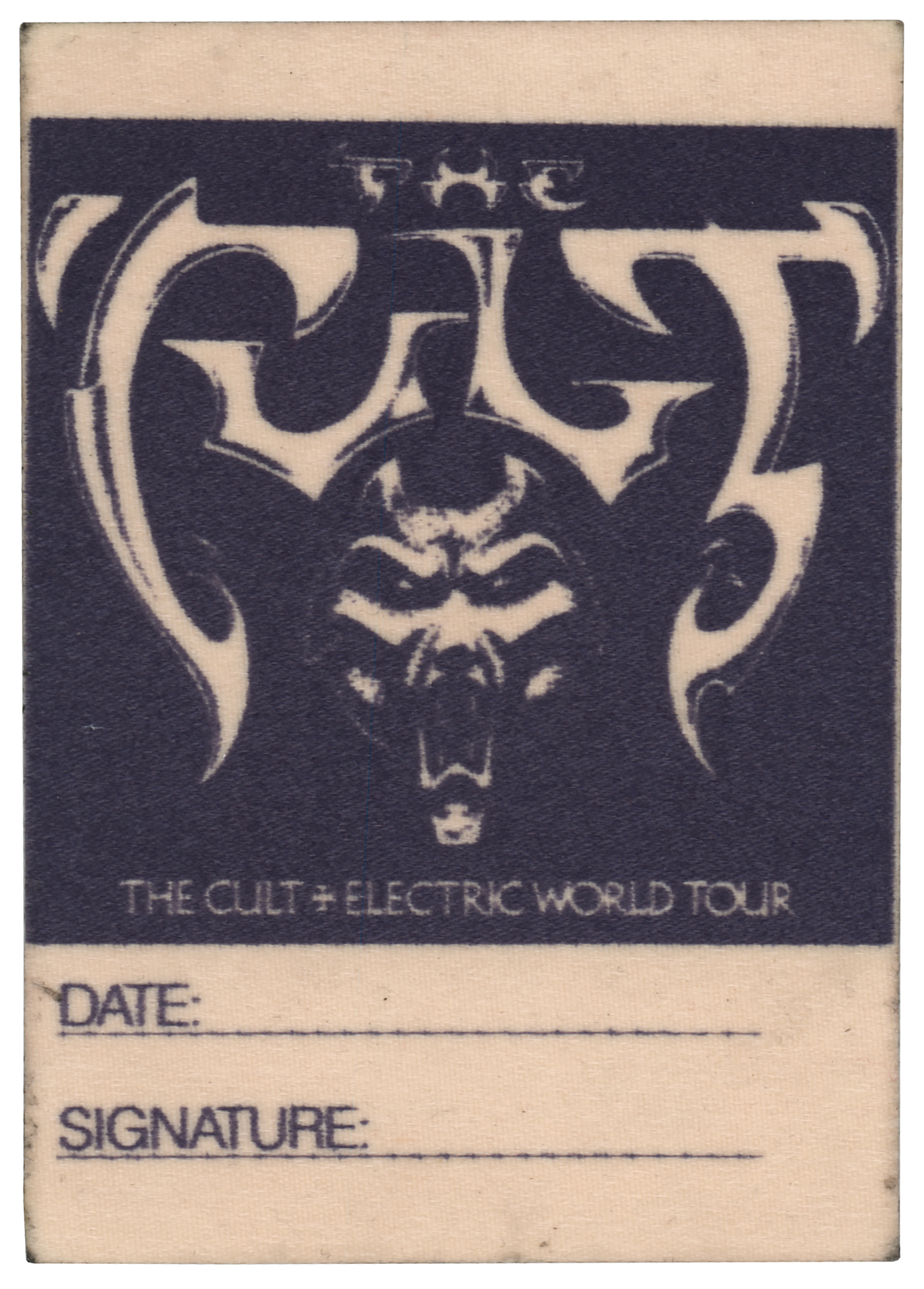 レア　THE CULT ELECTRIC ON TOUR ポスター　ザ　カルト レア THE CULT ELECTRIC ON TOUR ポスター ザ カルト The Cult Poster
