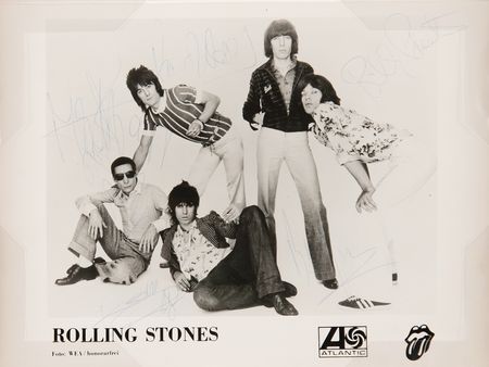 Lot #7126 Rolling Stones Signed Photograph - Image 1