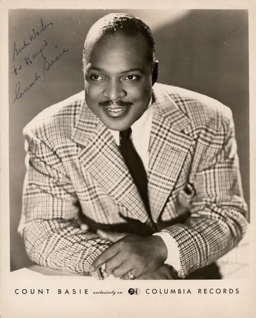 Lot #7180 Count Basie Signed Photograph