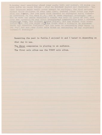 Lot #7015 John Lennon Signed Typed Letter and Signed Questionnaire to a Patient at the New York Psychiatric Institute - 