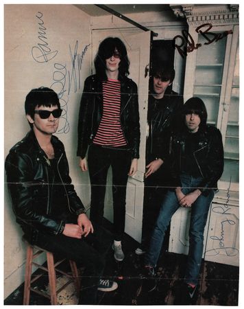 Lot #7308 Ramones Signed Photograph