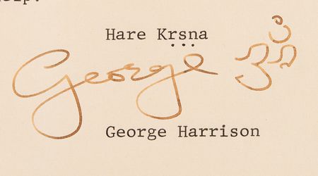 Lot #7030 George Harrison Typed Letter Signed on Funds Raised by The Concert for Bangladesh to Photographer Barry Feinstein - Image 2