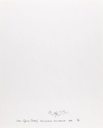 Lot #7221 Janis Joplin 'Pearl' Album Art Outtake Limited Edition Print - From the Collection of Photographer Barry Feinstein - Image 2