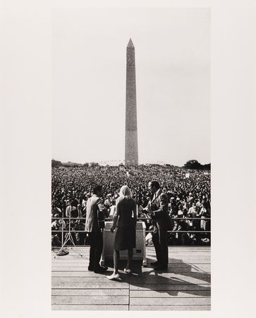 Lot #7222 Peter, Paul and Mary Oversized Original Photograph by Barry Feinstein - 'March on Washington' - Image 1