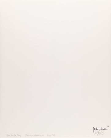 Lot #7222 Peter, Paul and Mary Oversized Original Photograph by Barry Feinstein - 'March on Washington' - Image 2