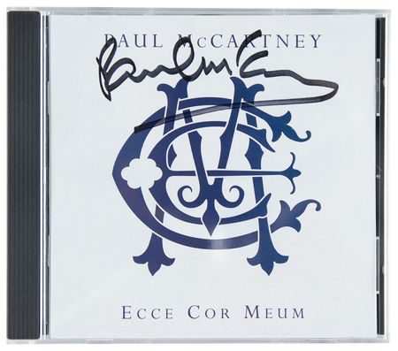 Lot #7075 Paul McCartney Signed CD - Ecce Cor Meum
