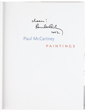 Lot #7074 Paul McCartney Signed Book - Paintings - Image 4