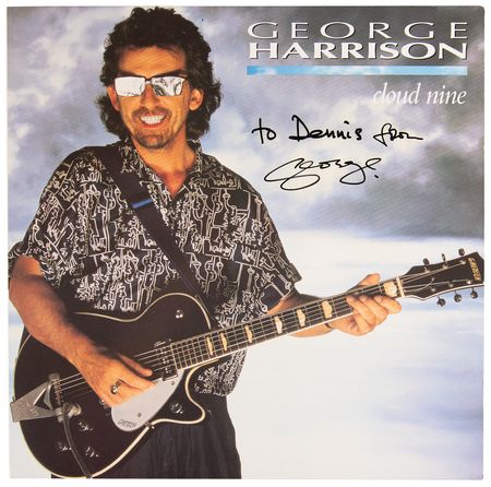 Lot #7029 George Harrison Signed Album - Cloud