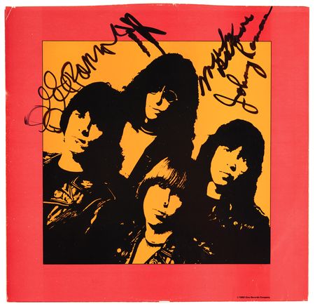 Lot #7307 Ramones Signed Inner Album Sleeve - End of the Century - Image 1