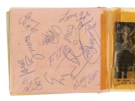 Lot #7218 Cream and Canned Heat Autograph Album with Jeff Beck, Rod Stewart, and Ronnie Wood - Image 1