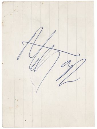 Lot #7140 Rolling Stones: Mick Jagger Signature