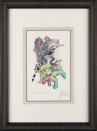 Lot #7152 Jerry Garcia Signed Lithograph - 'Rocker' (Ltd. Ed. #183/500) - Image 2