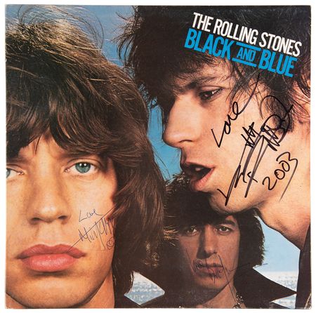 Lot #7124 Rolling Stones Signed Album - Black and Blue - Image 2
