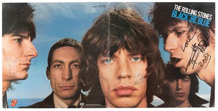 Lot #7124 Rolling Stones Signed Album - Black and Blue - Image 1