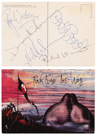 Lot #7165 Pink Floyd Signatures - Obtained During