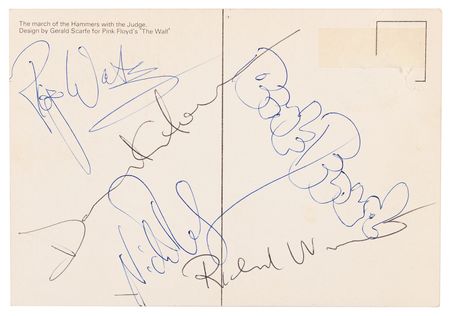 Lot #7165 Pink Floyd Signatures - Obtained During The Wall Tour - Image 2
